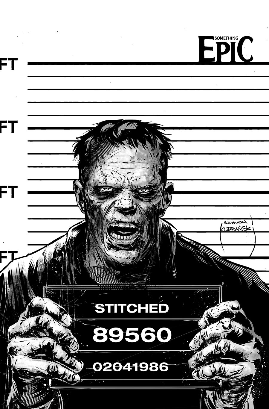 Something Epic #15 Cover C Variant Szymon Kudranski Raw Art Cover
