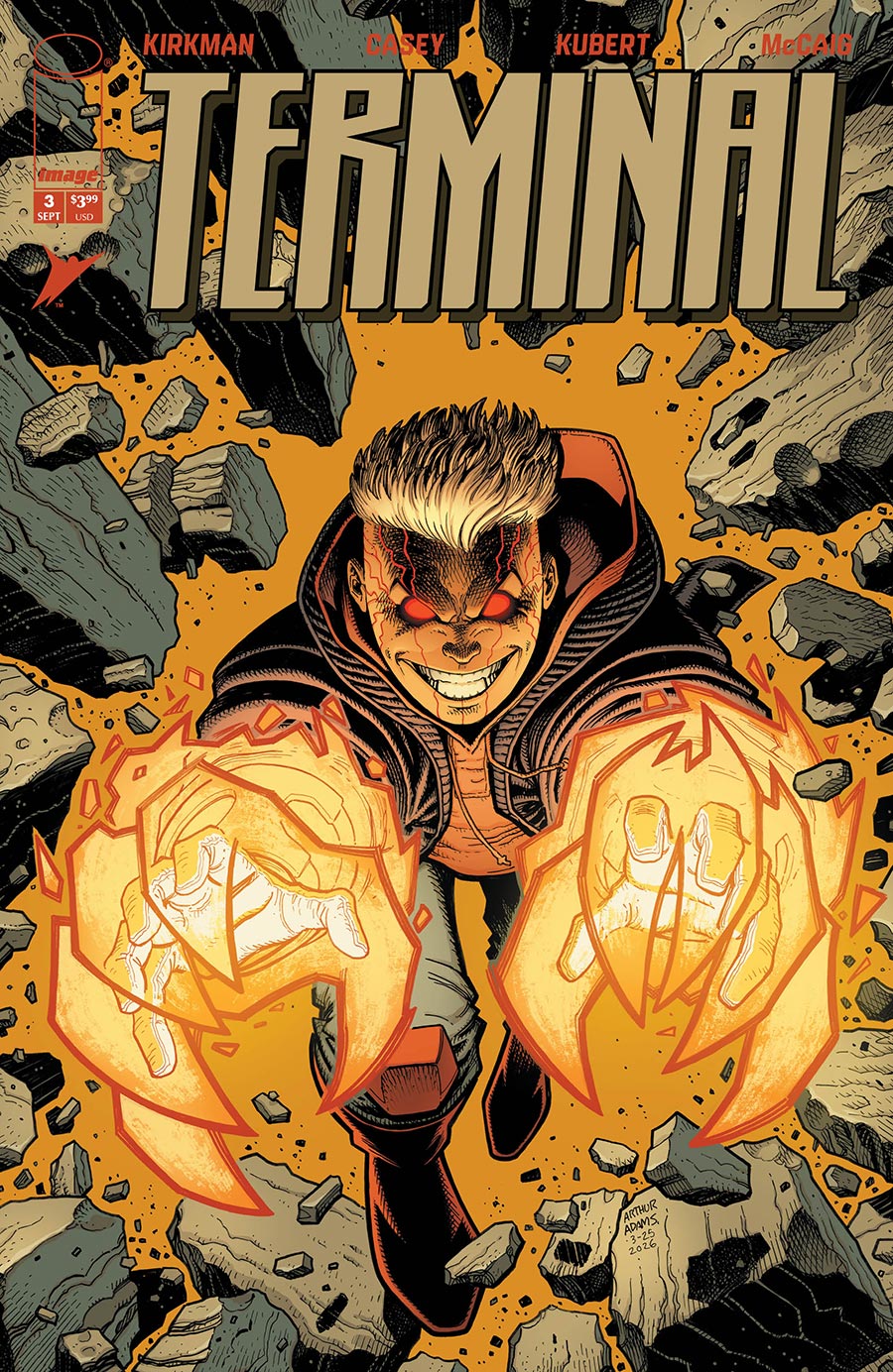 Terminal #3 Cover C Variant Arthur Adams & Dave McCaig Cover