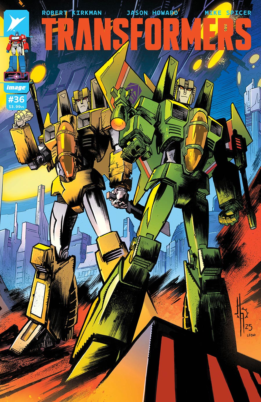 Transformers Vol 5 #36 Cover C Variant Jason Howard & Annalisa Leoni Connecting Cover (Energon Universe)