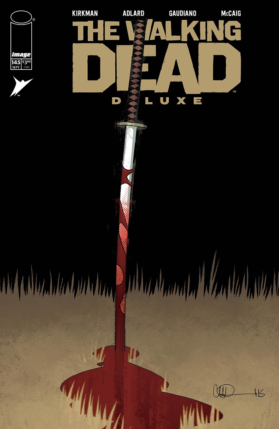 Walking Dead Deluxe #145 Cover B Variant Charlie Adlard & Dave McCaig Cover