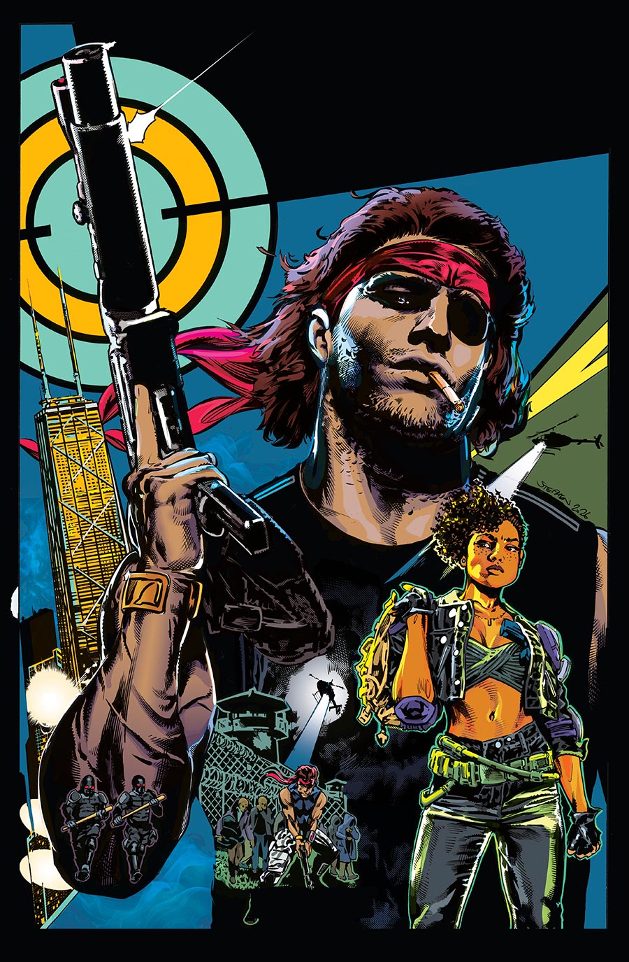 Escape From New York Escape From Chicago #1 Cover G Incentive Stephen Mooney Virgin Card Stock Cover