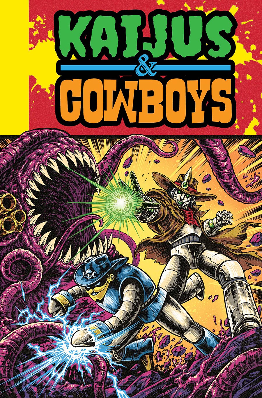 Kaijus & Cowboys #2 Cover B Variant Ferxpain EC Homage Cover