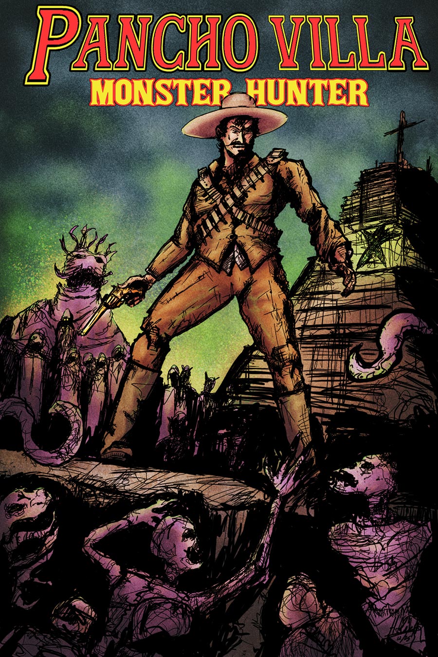 Pancho Villa Monster Hunter #1 Cover C Variant Hector Rodriguez III Homage Cover