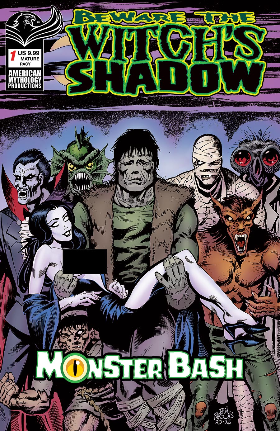 Beware The Witchs Shadow Monster Bash #1 Cover D Variant Dan Parsons Risque Cover