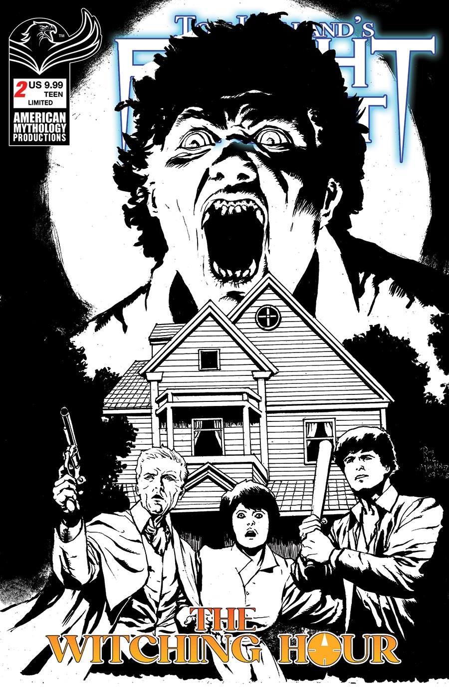 Tom Hollands Fright Night The Witching Hour #2 Cover E Limited Edition Roy Allan Martinez Black & White Cover