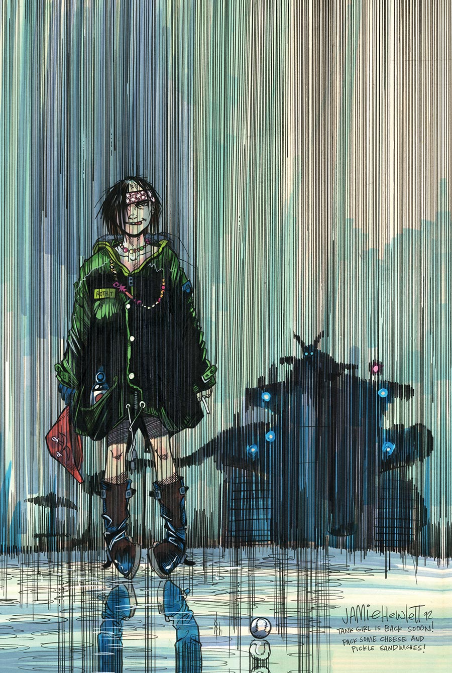 Hewlett & Martins Tank Girl In Blue Helmet #1 (One Shot) Cover C Variant Jamie Hewlett Virgin Card Stock Cover