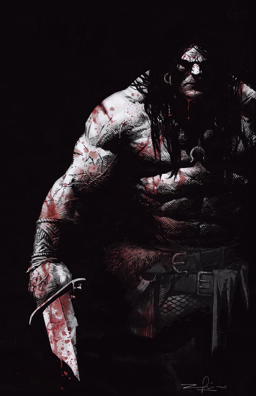 Conan The Barbarian Vol 5 #35 Cover E Variant Gerardo Zaffino Virgin Card Stock Cover