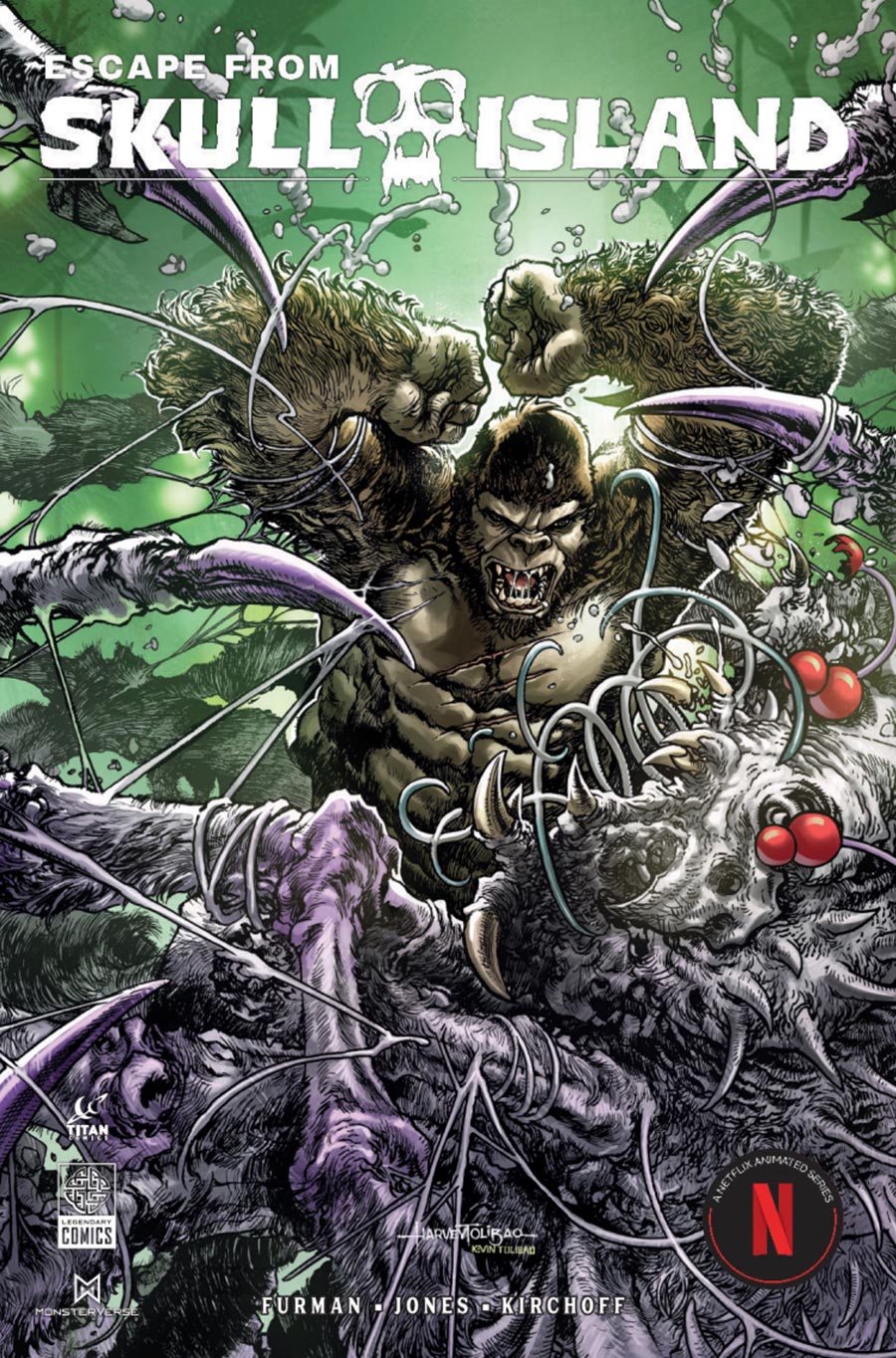 Escape From Skull Island TP Direct Market Harvey Tolibao Variant Cover