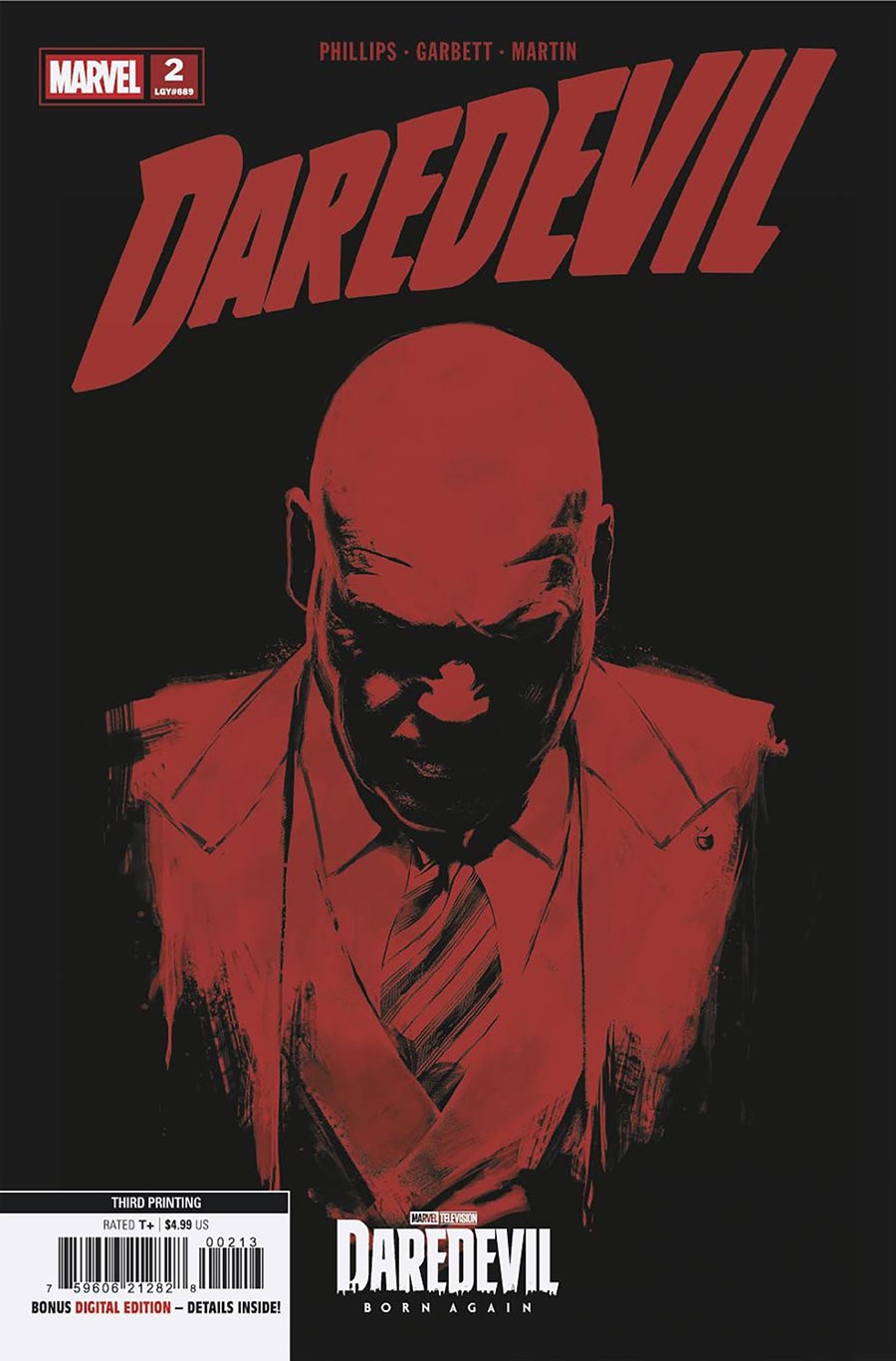 Daredevil Vol 9 #2 Cover K 3rd Ptg Marvel Television Variant Cover