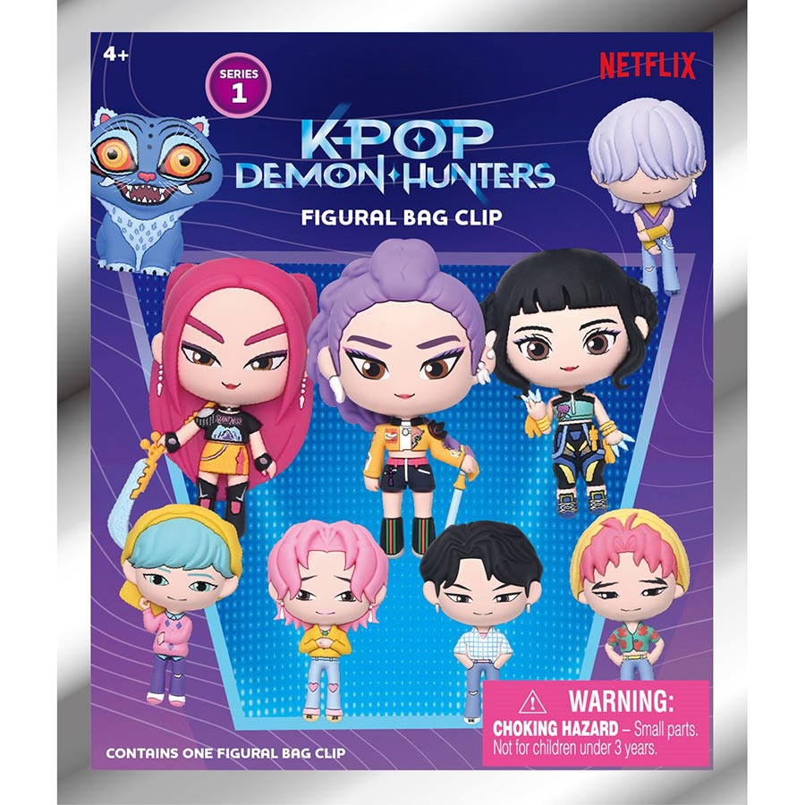 KPop Demon Hunters 3D Foam Bag Clip Series 1 Blind Mystery Box