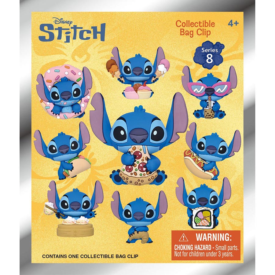 Stitch 3D Foam Bag Clip Series 8 Blind Mystery Box