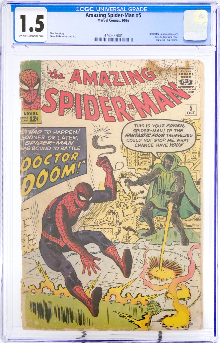 Amazing Spider-Man #5 Cover C CGC 1.5