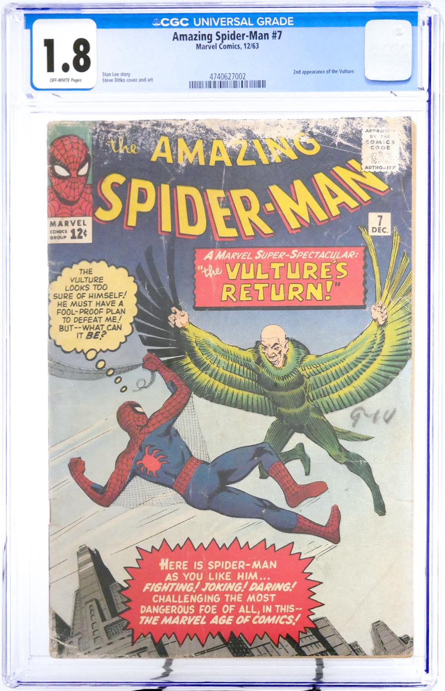 Amazing Spider-Man #7 Cover C CGC 1.8