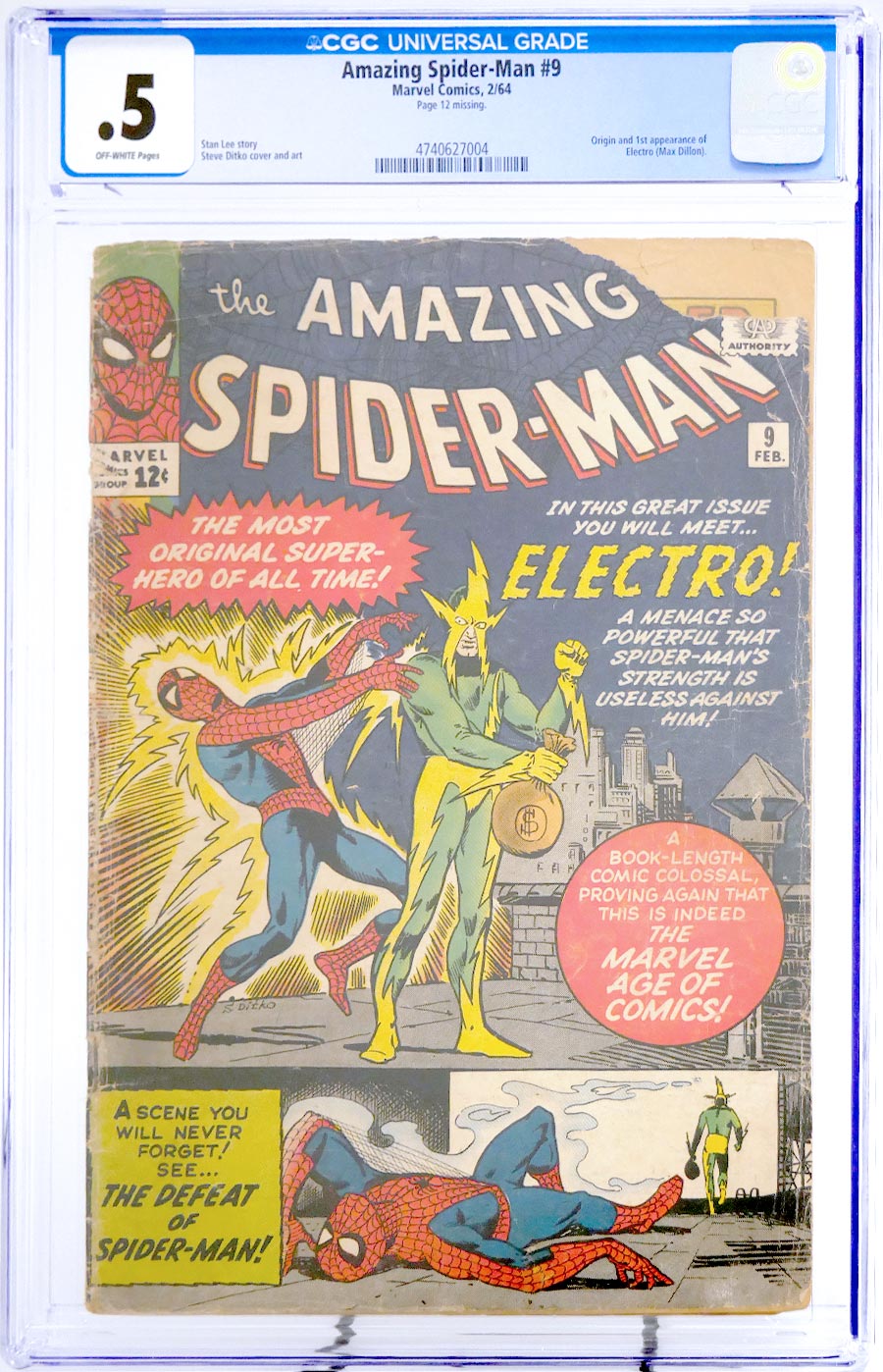 Amazing Spider-Man #9 Cover D CGC .5