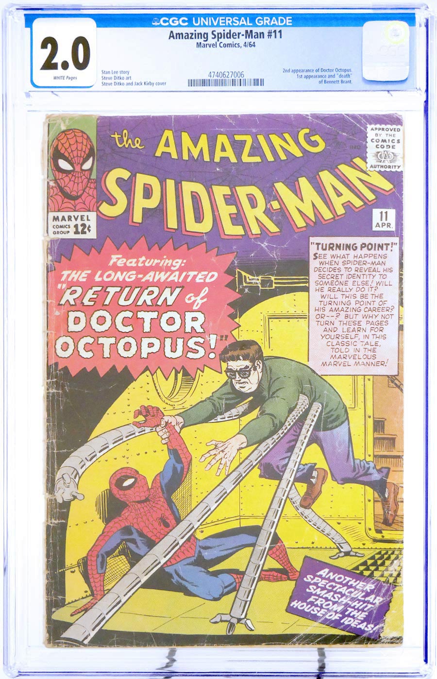 Amazing Spider-Man #11 Cover B CGC 2.0