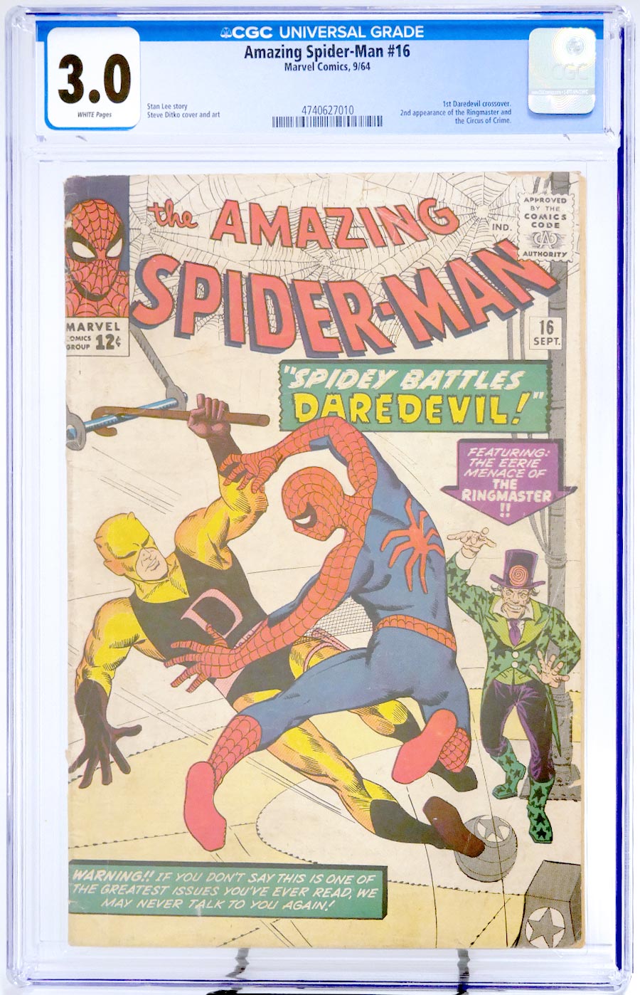 Amazing Spider-Man #16 Cover C CGC 3.0