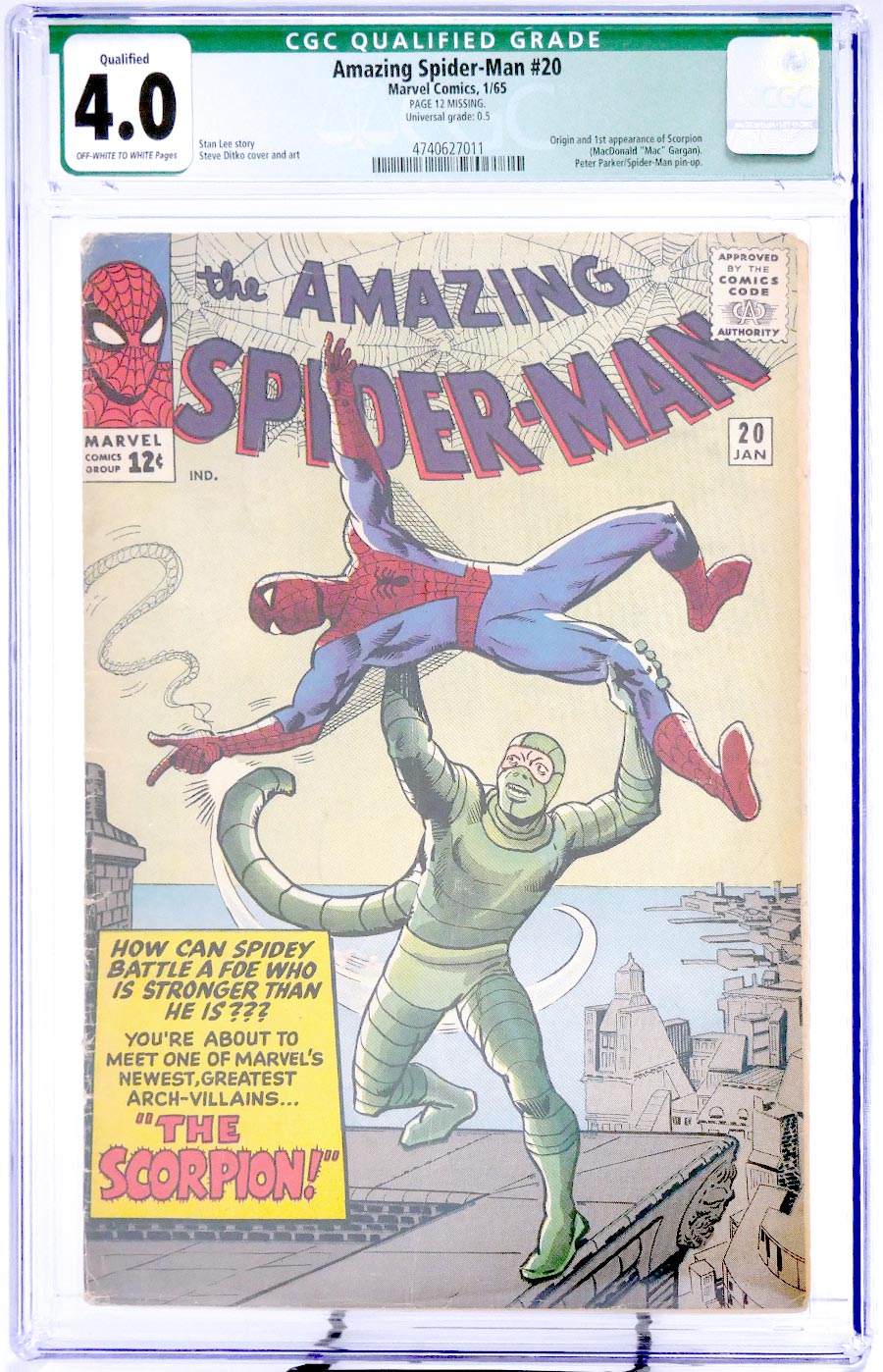 Amazing Spider-Man #20 Cover B CGC Qualified 4.0