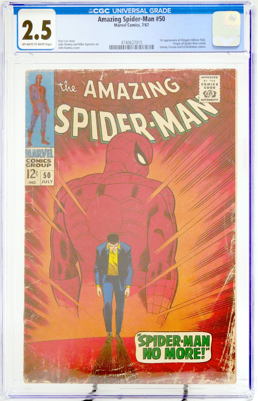 Amazing Spider-Man #50 Cover F CGC 2.5
