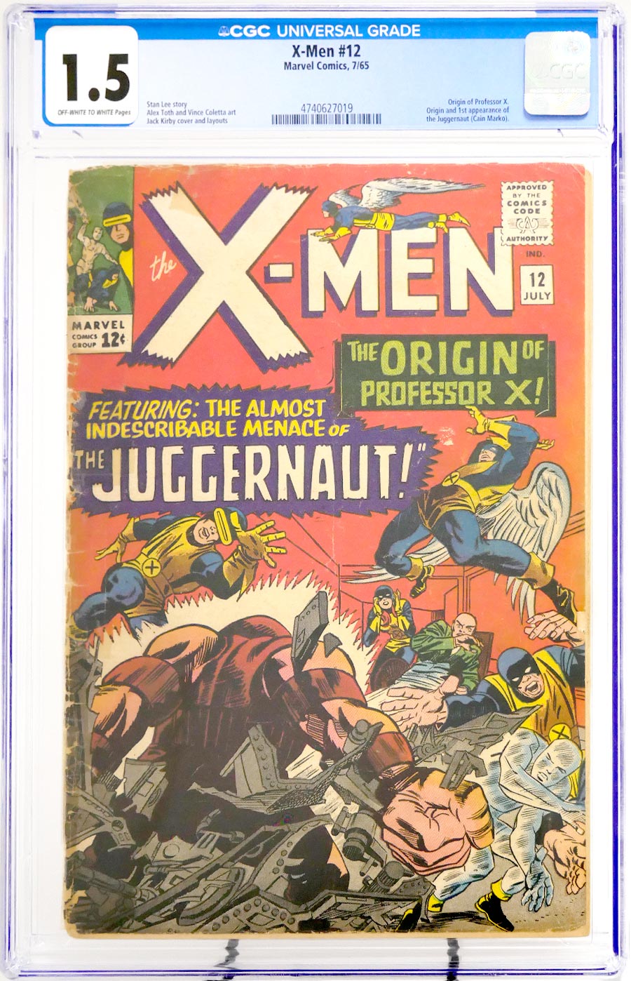 X-Men Vol 1 #12 Cover C CGC 1.5