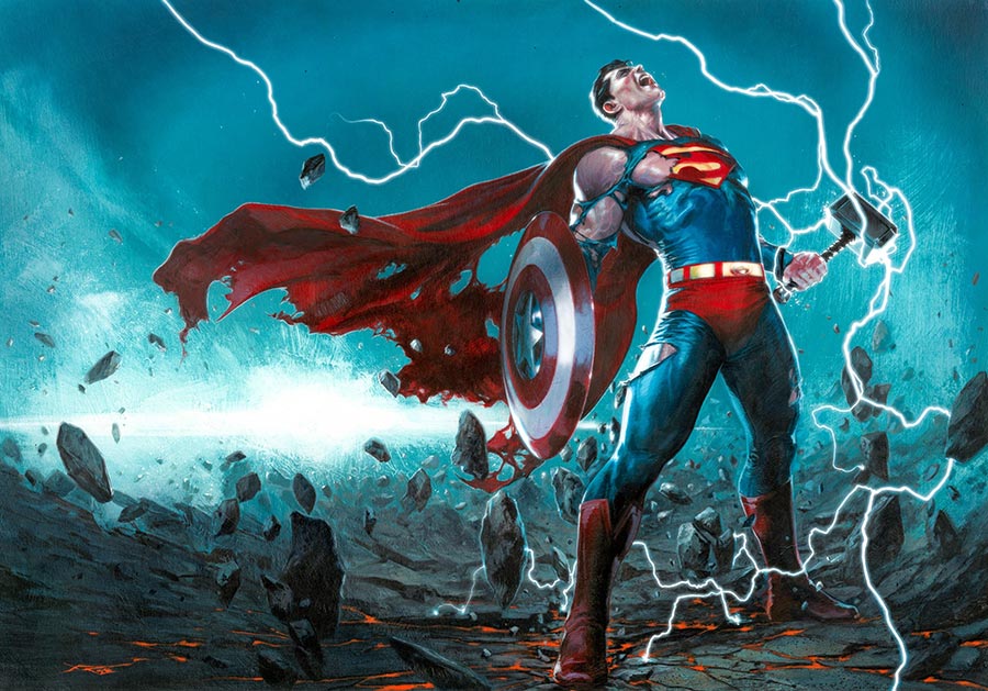 Avengers JLA #4 Facsimile Edition Cover E Variant Gabriele Dell Otto Wraparound Cover