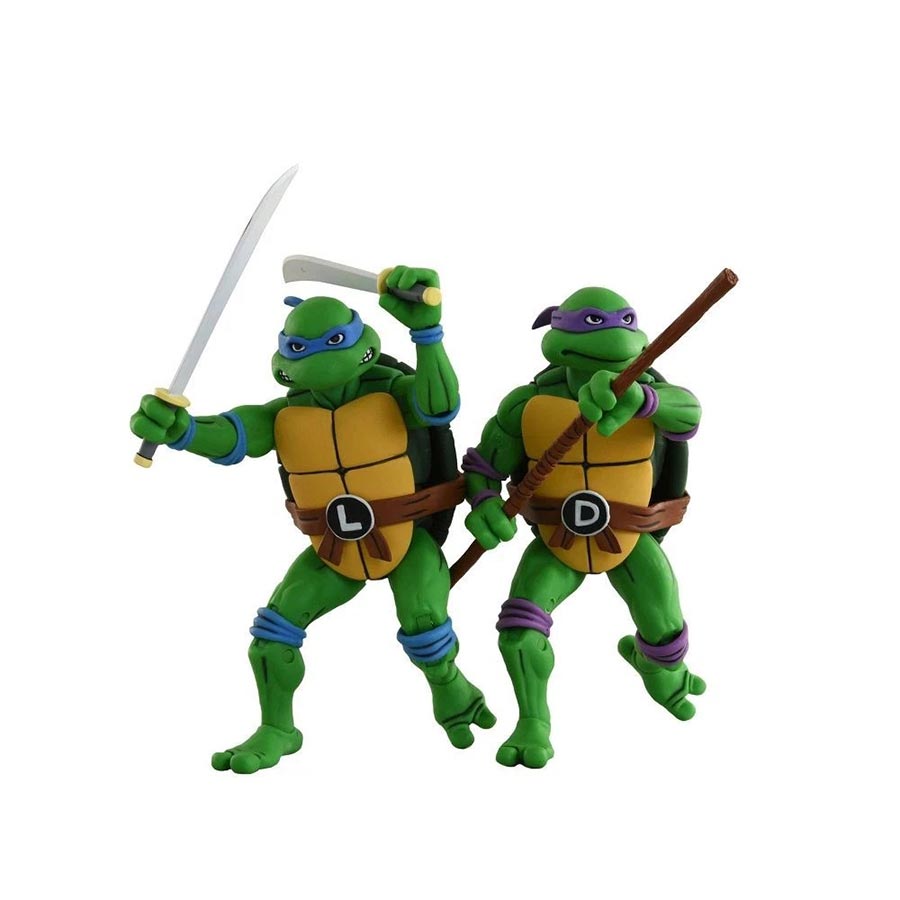 Teenage Mutant Ninja Turtles Cartoon Leonardo & Donatello 7-Inch Action Figure 2-Pack