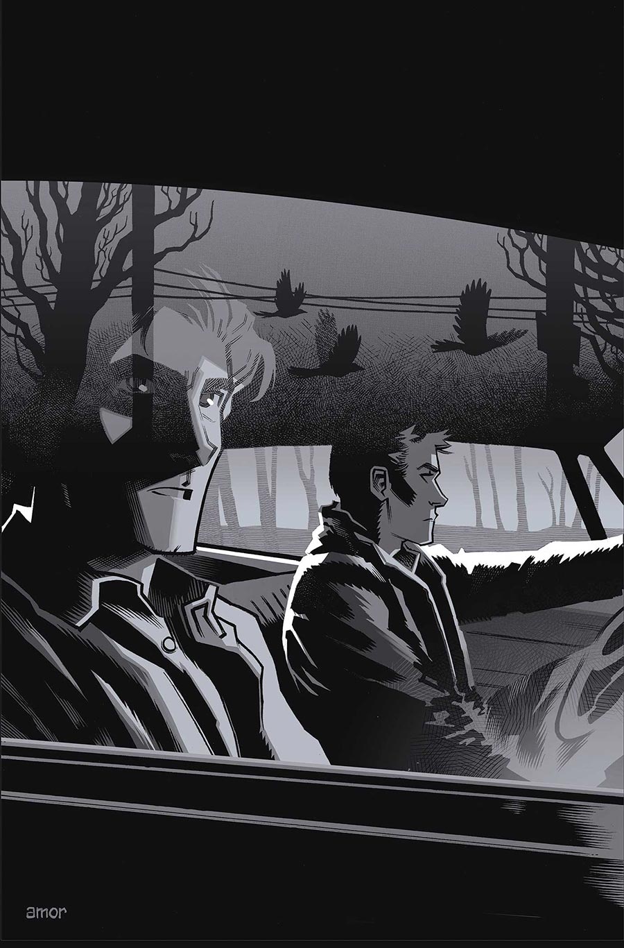 Supernatural Vol 2 #9 Cover K Incentive John Amor Line Art Virgin Cover