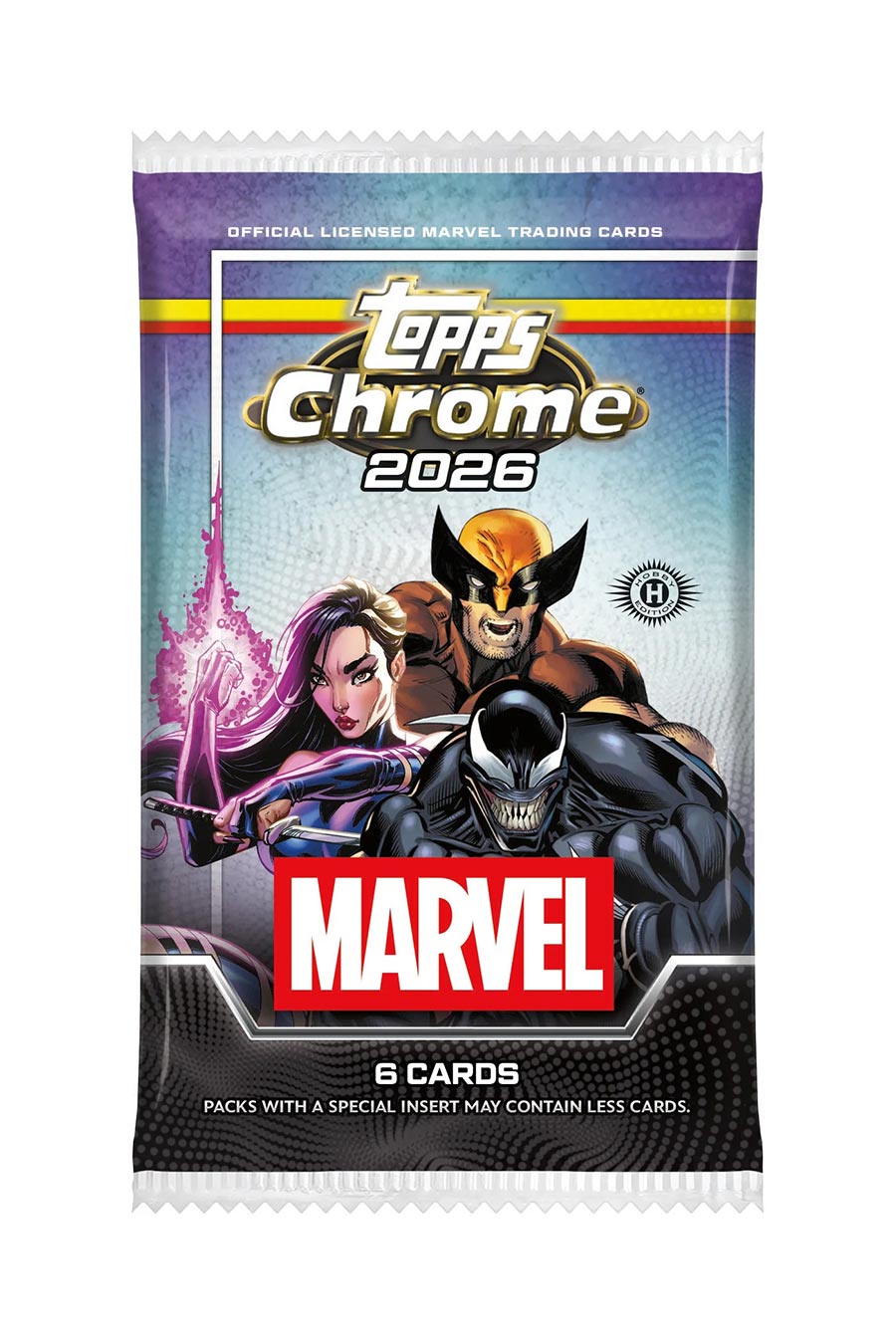 Topps 2026 Marvel Chrome Hobby Pack