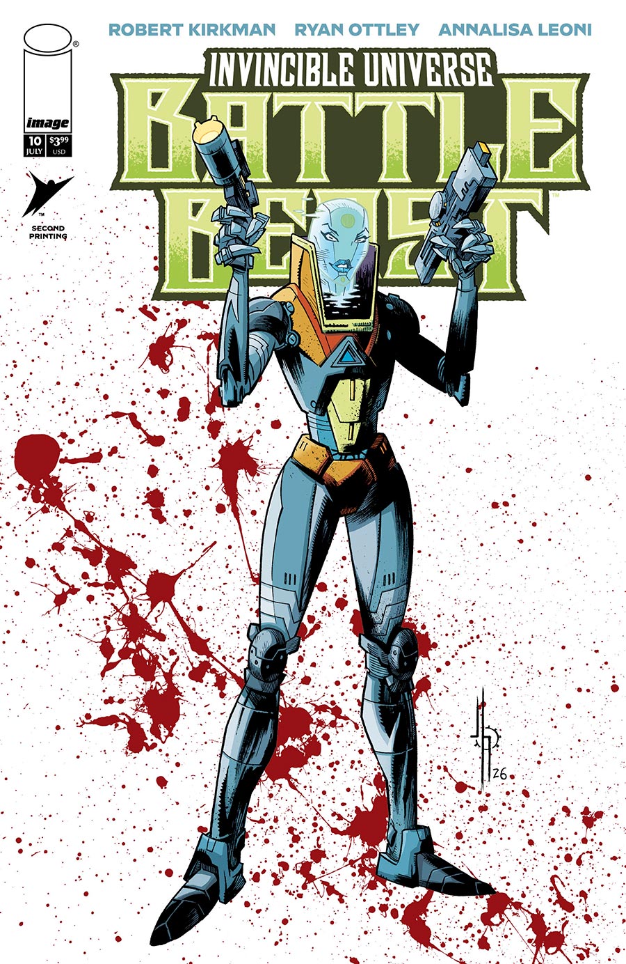 Invincible Universe Battle Beast #10 Cover 2nd Ptg