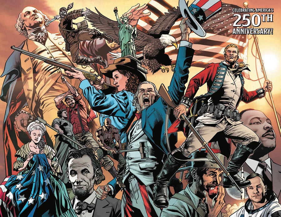 Redcoat #19 Cover C Variant Bryan Hitch & Brad Anderson USA 250th Anniversary Wraparound Cover