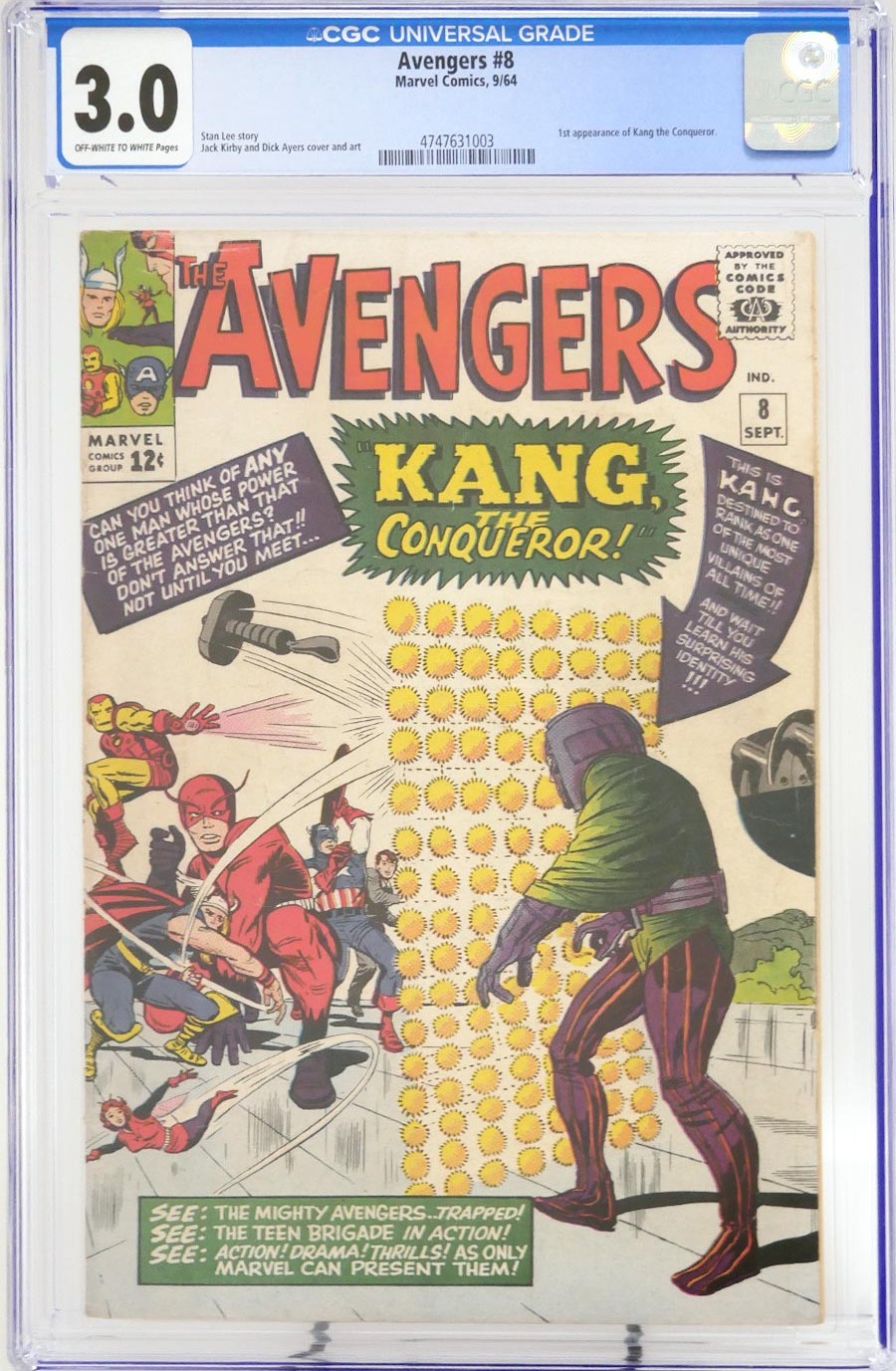 Avengers #8 Cover E CGC 3.0