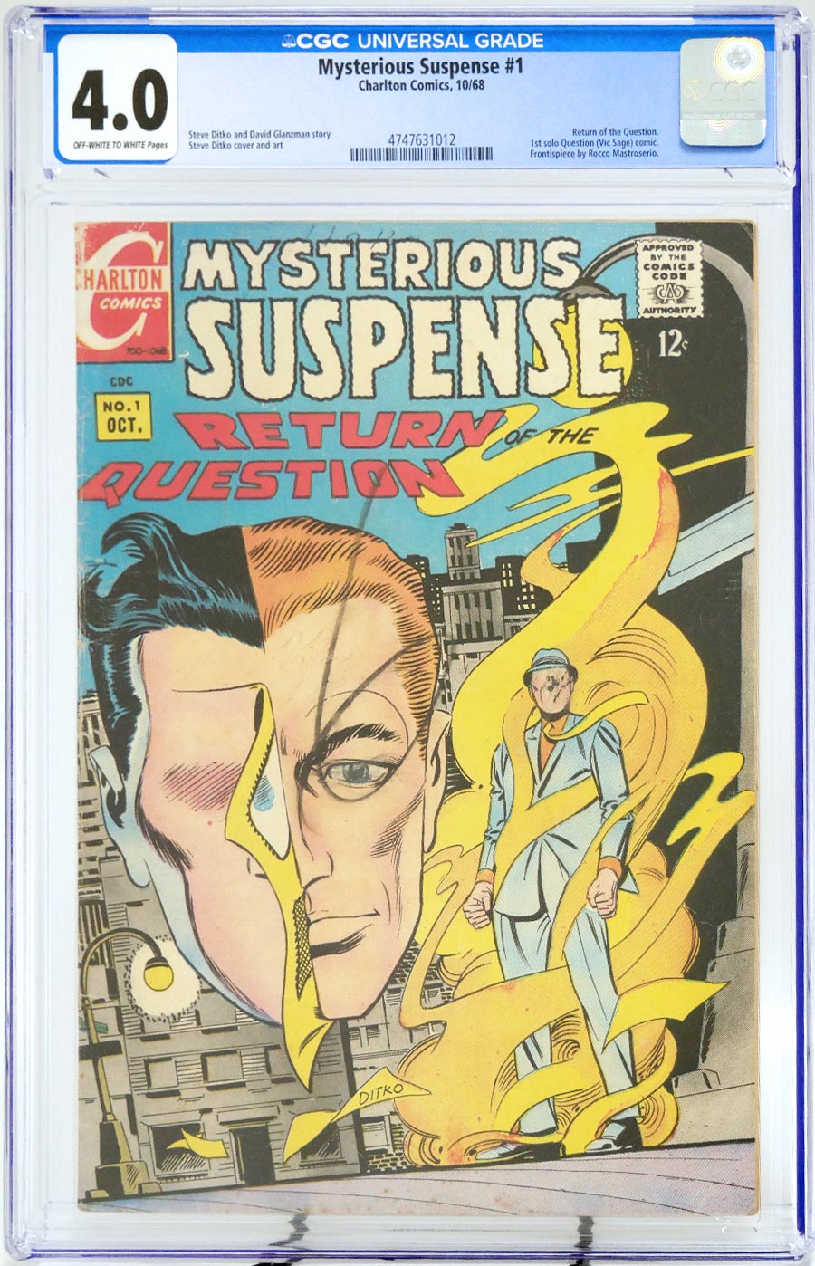 Mysterious Suspense #1 Cover B CGC 4.0
