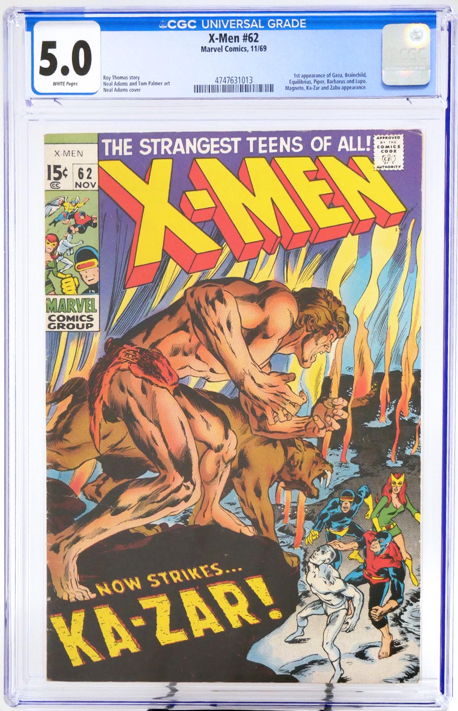 X-Men Vol 1 #62 Cover D 1st Ptg CGC 5.0