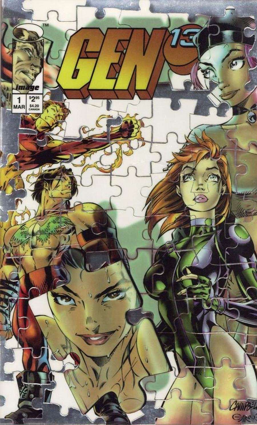 Gen 13 Vol 2 #1 Cover O Campbell Chromium Cover