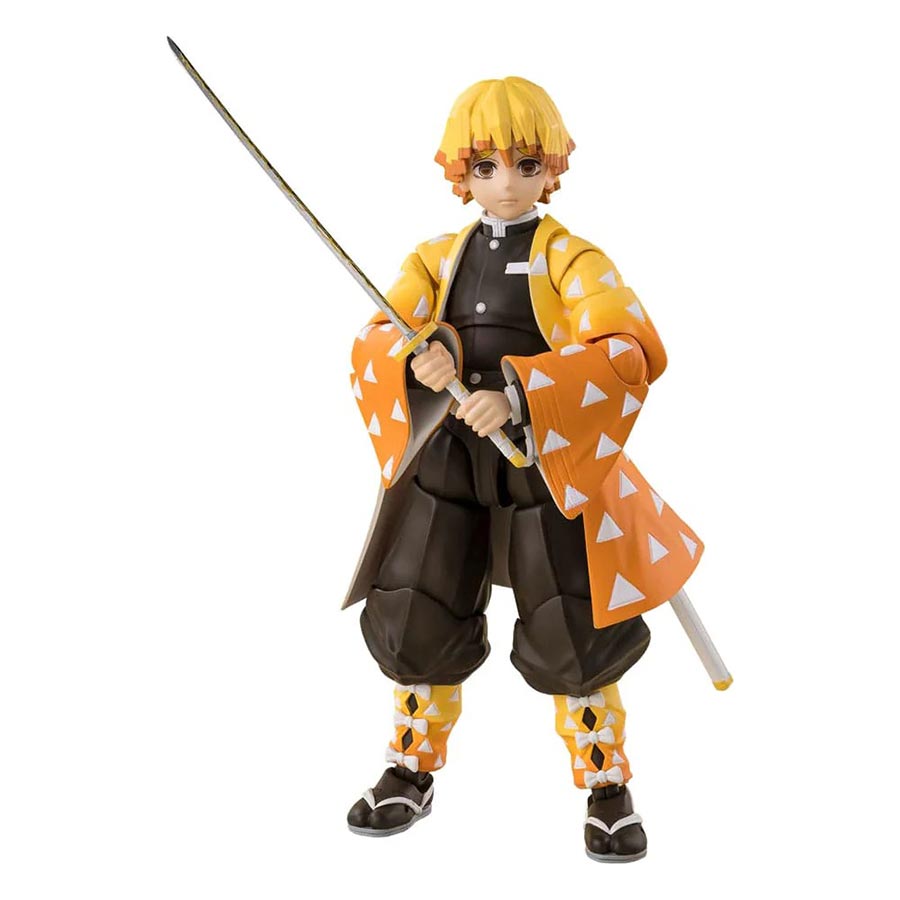 Demon Slayer Kimetsu No Yaiba S. H.Figuarts - Zenitsu Agatsuma Action Figure