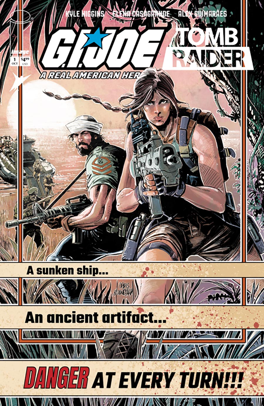 GI Joe A Real American Hero Tomb Raider #1 Cover D Incentive Chris Mooneyham Vintage Joe Variant Cover