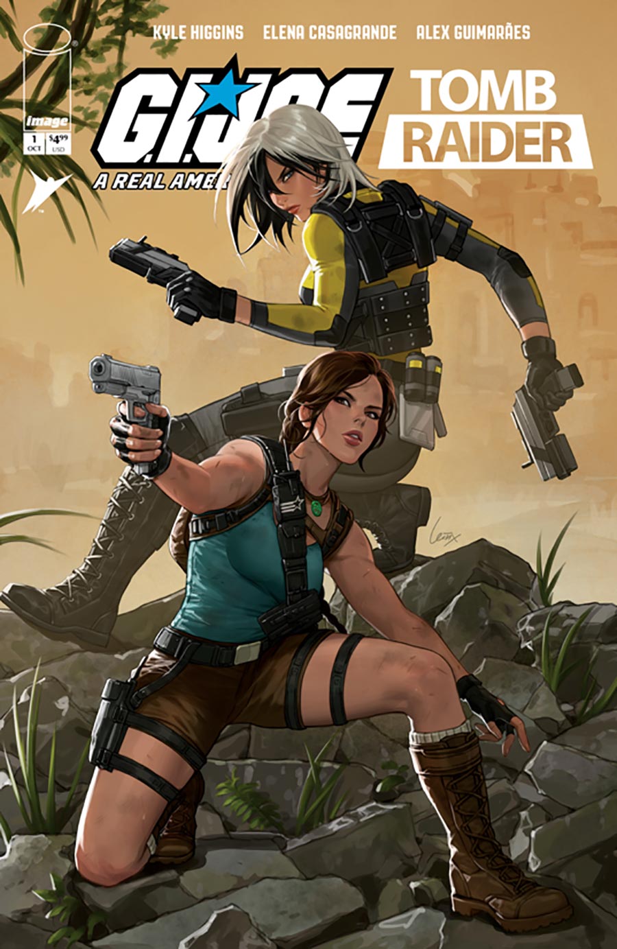 GI Joe A Real American Hero Tomb Raider #1 Cover E Incentive Lesley Leirix Li Variant Cover
