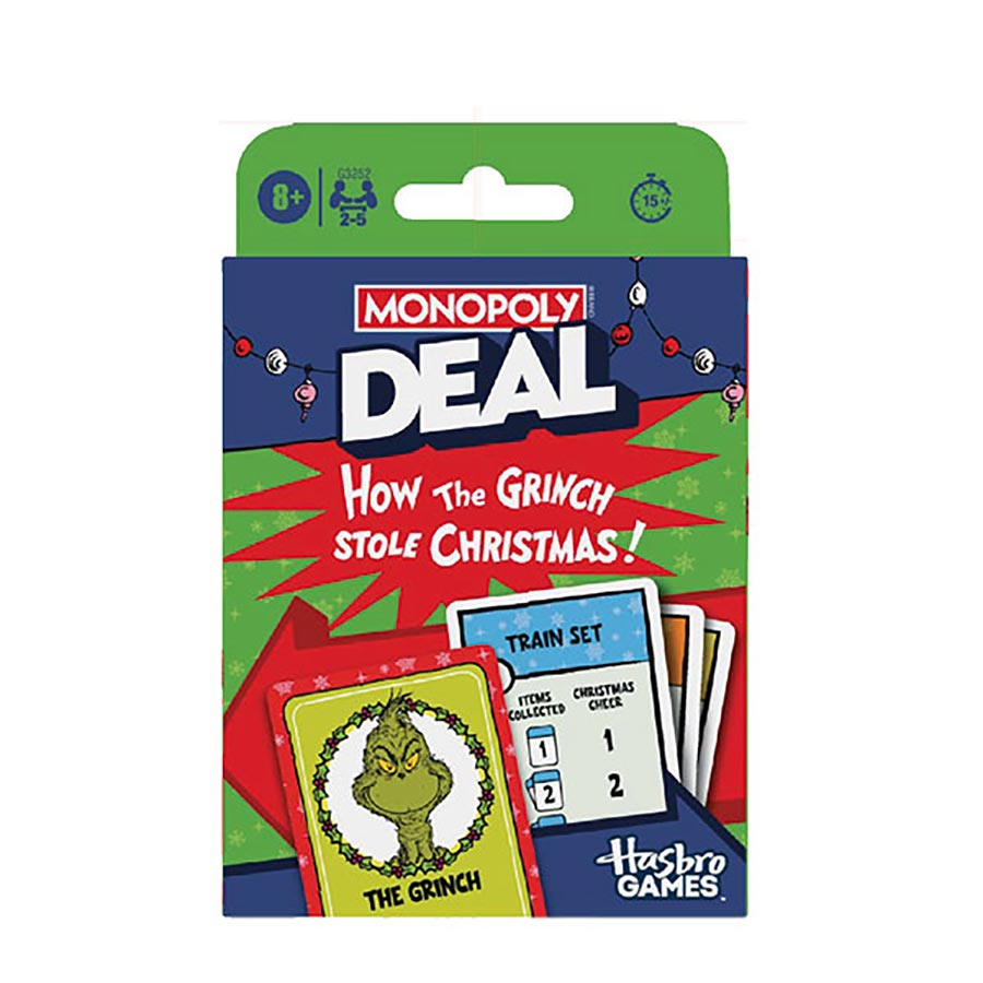 Monopoly Deal How The Grinch Stole Christmas Edition Card Game