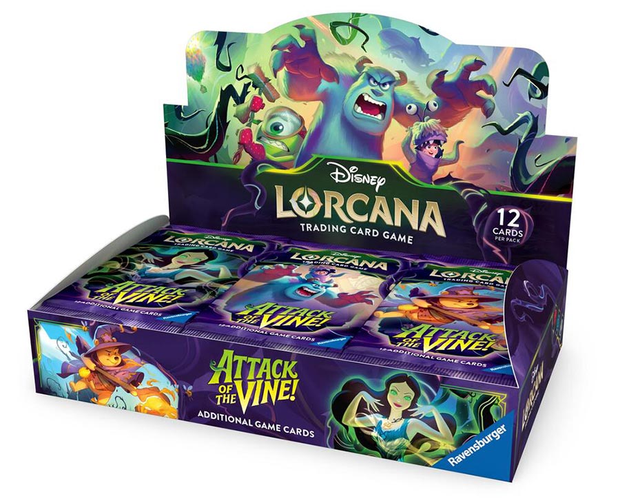Disney Lorcana Attack Vine Booster Display (24-Count)