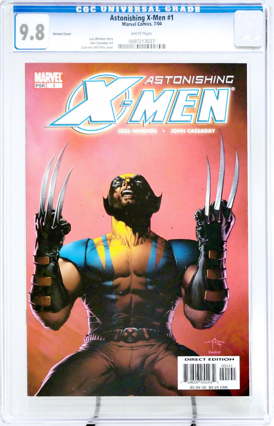 Astonishing X-Men Vol 3 #1 Cover E Incentive 2nd Variant Dell Otto Cover CGC 9.8
