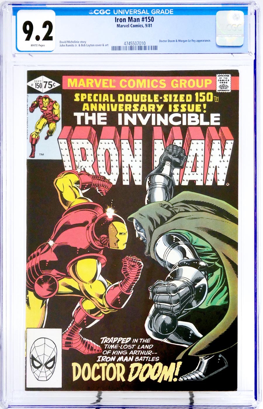Iron Man #150 Cover E CGC 9.2