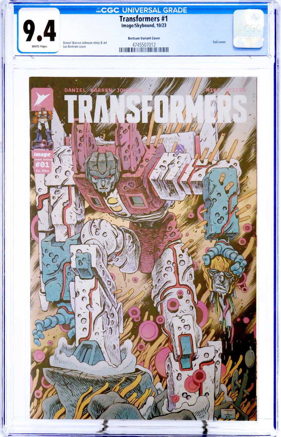 Transformers Vol 5 #1 Cover Z-P Incentive Ian Bertram Variant Cover CGC 9.4
