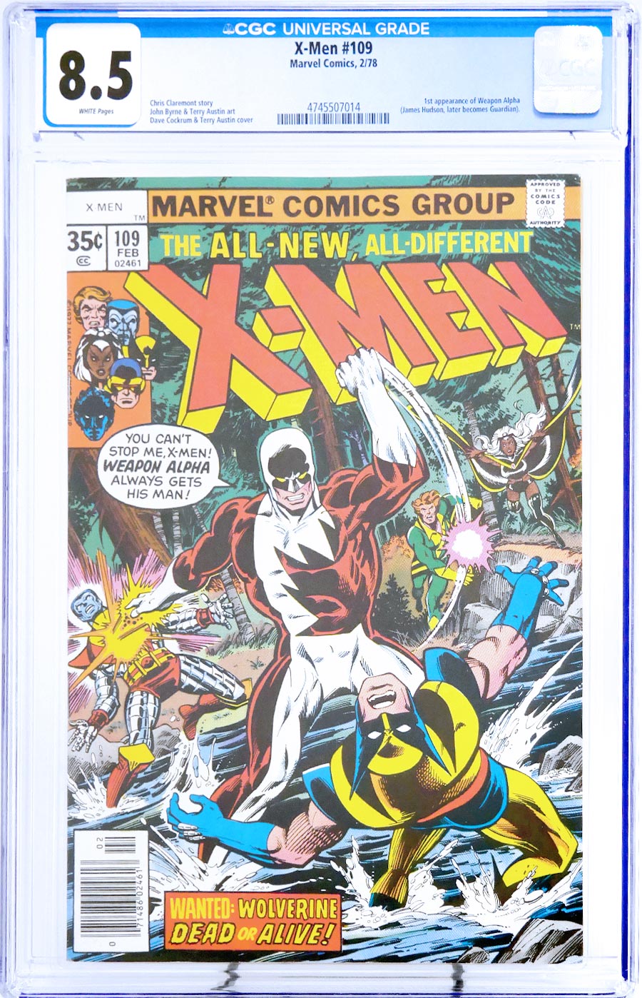 X-Men Vol 1 #109 Cover D CGC 8.5