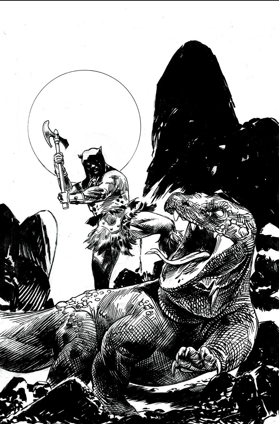 Fire And Ice Darkwolf #2 Cover N Incentive Fernando Proietti Line Art Virgin Cover