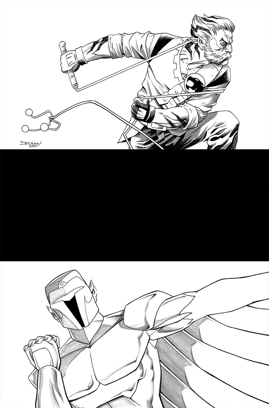 ThunderCats X SilverHawks #5 Cover M Incentive Declan Shalvey Line Art Virgin Cover (ThunderCats X SilverHawks Part 13)