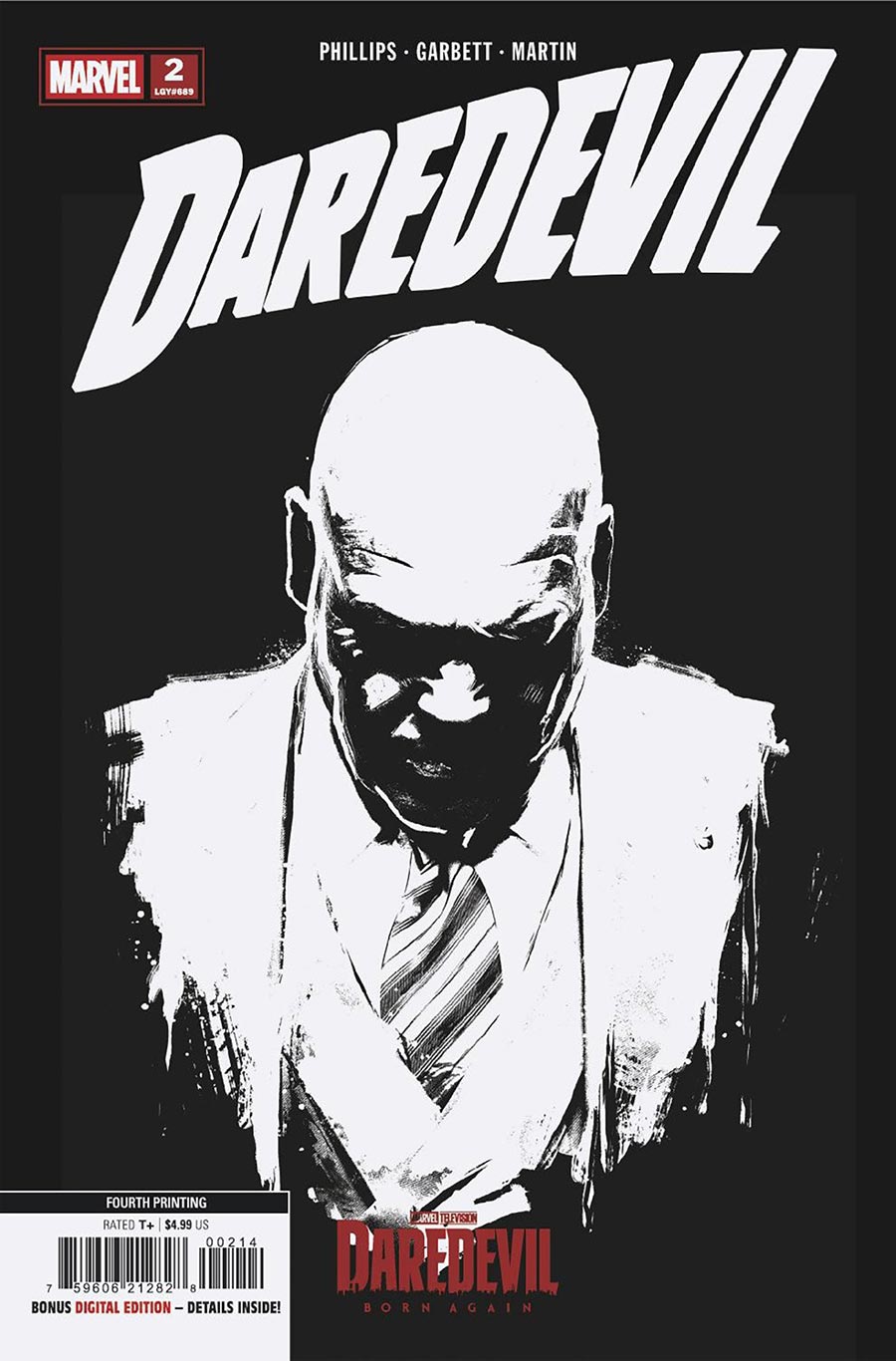 Daredevil Vol 9 #2 Cover L 4th Ptg Marvel Television Variant Cover