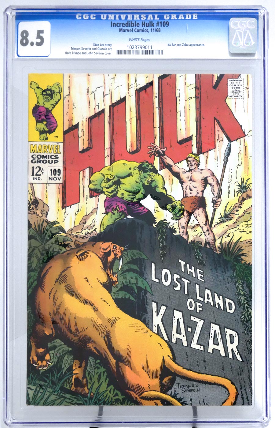 Incredible Hulk #109 Cover B CGC 8.5