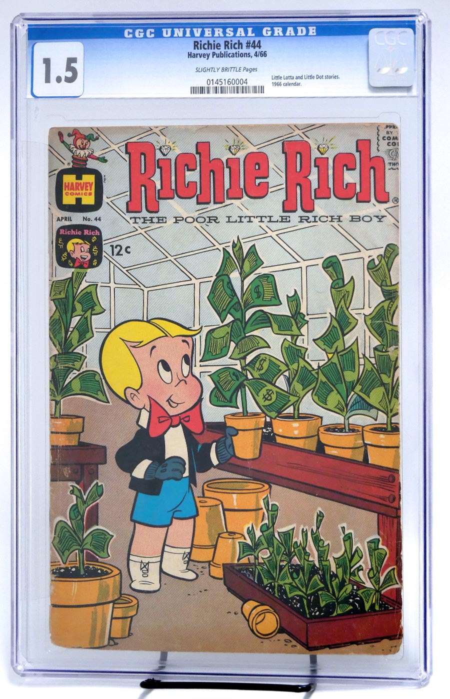 Richie Rich The Poor Little Rich Boy #44 Cover B CGC 1.5