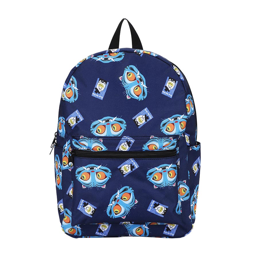 KPop Demon Hunters Derpy & Sussie All-Over Print 16.5-Inch Adult Blue Quick Turn Backpack