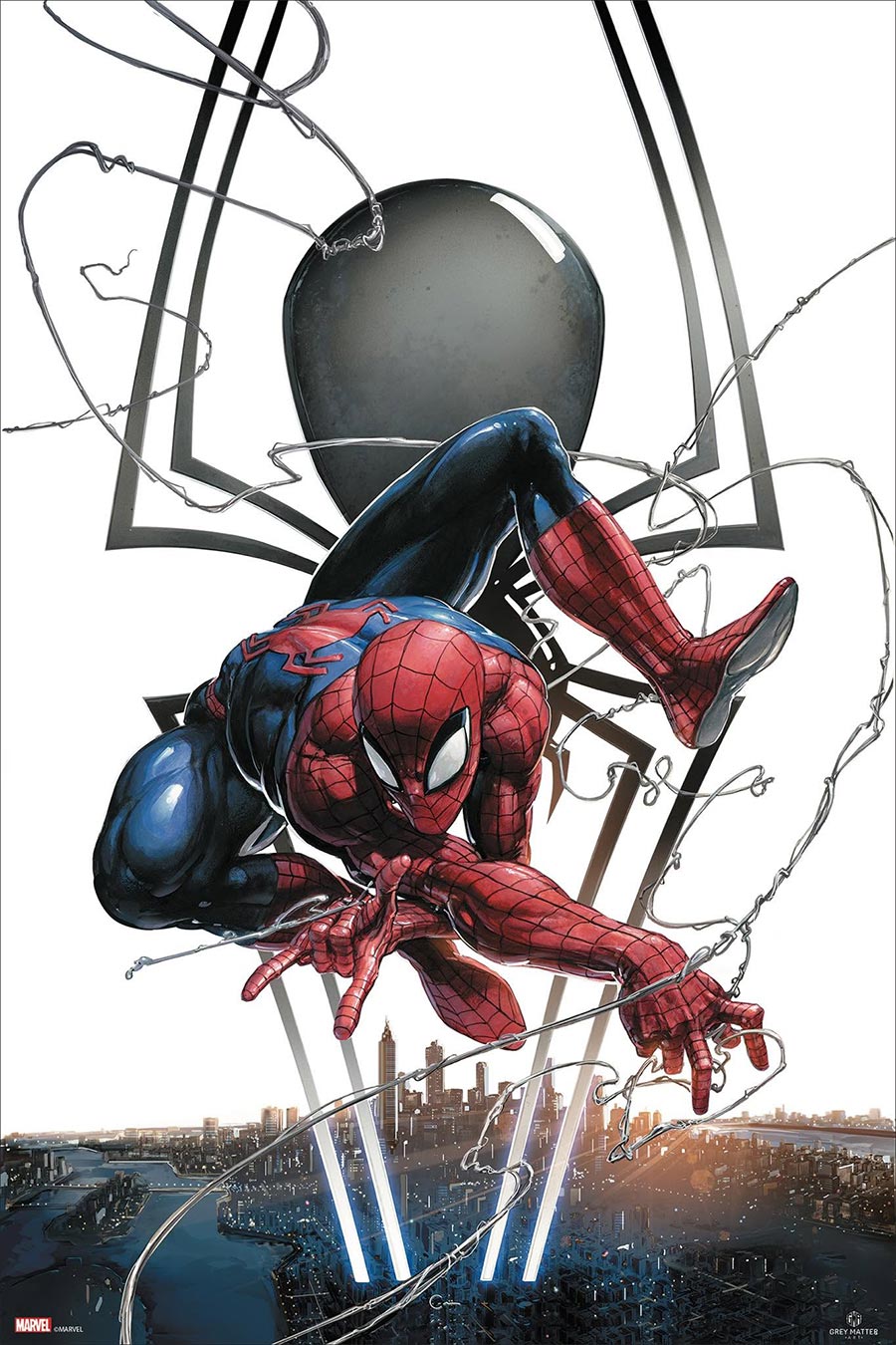 Marvel Spider-Man City Logo Poster