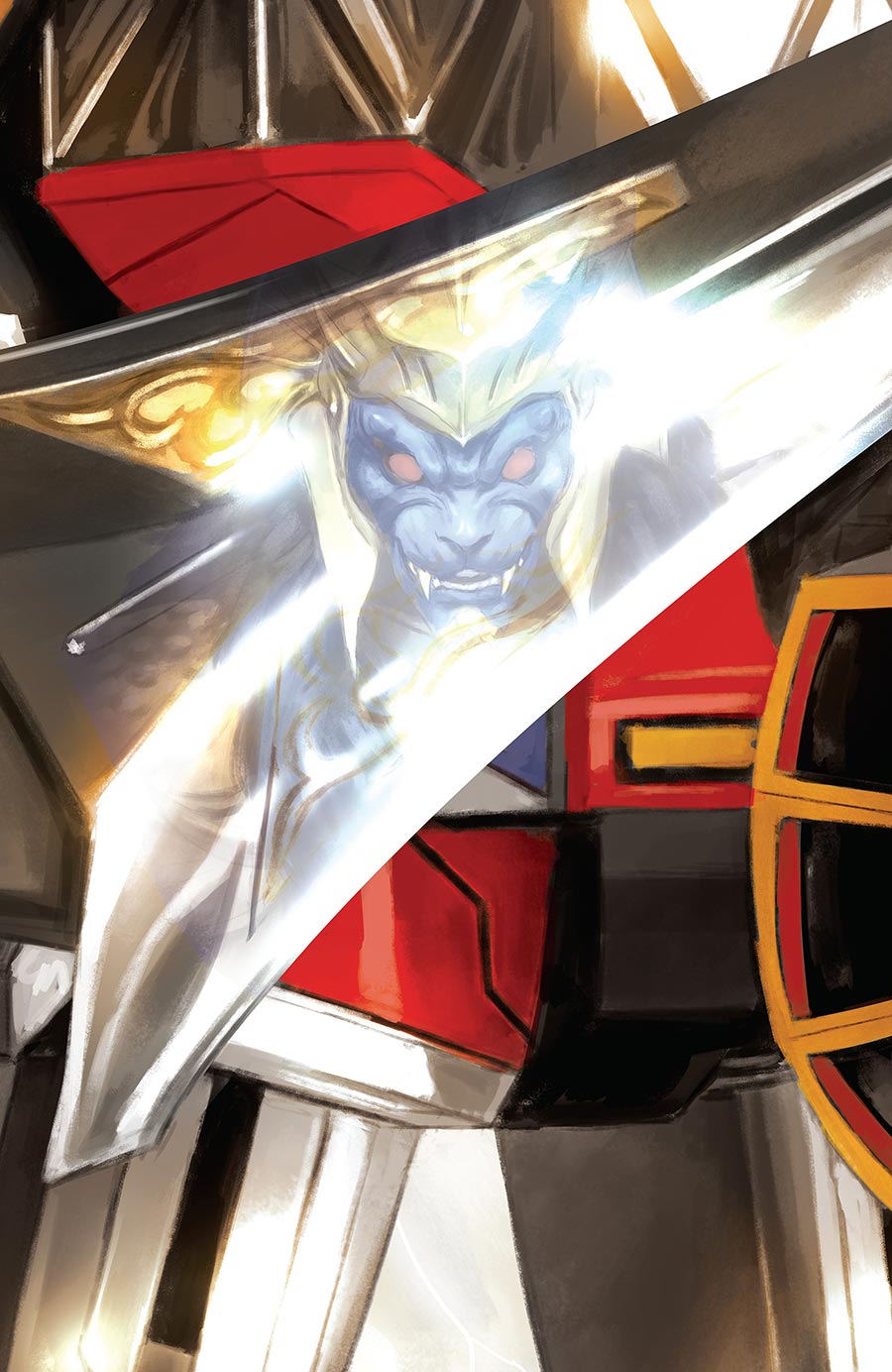 Mighty Morphin Power Rangers (BOOM Studios) Vol 2 #5 Cover C Variant Miguel Mercado Megazord Connecting Card Stock Virgin Cover